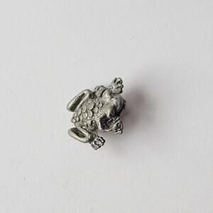 Charm Frog Silver Pewter Animal Charm Figurine Jewelry Collectible Toad